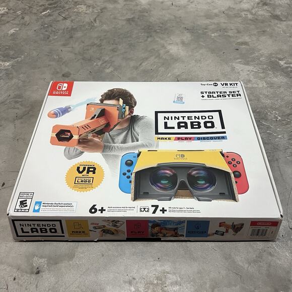 Nintendo Labo Toy-Con 04 VR Kit Starter Set (2019) NO GAME / ONLY CARDBOARD READ - Picture 1 of 6